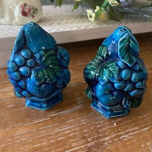 Vintage 1960’s Indigo Mood Ceramic Shakers